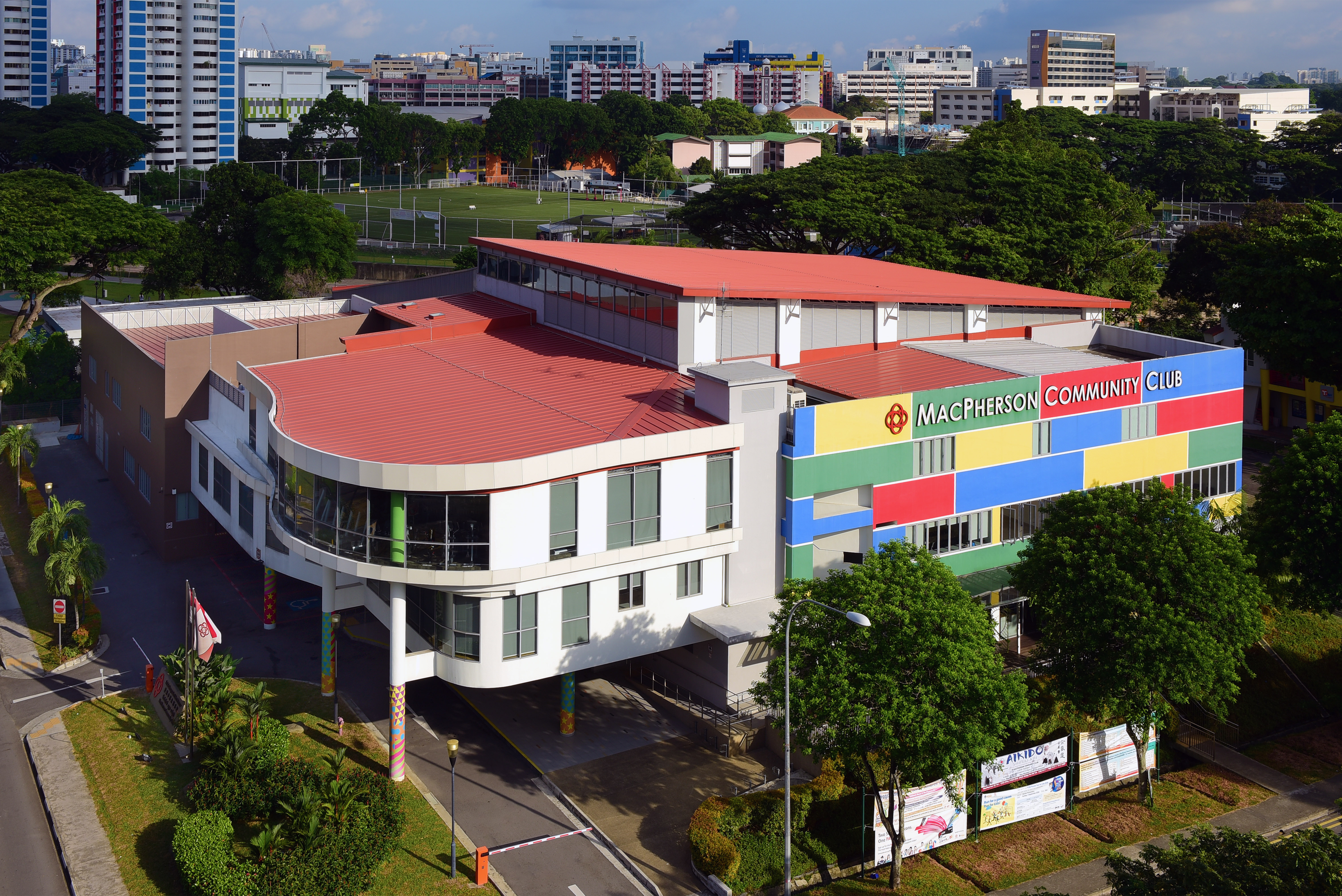 Facade of a Community Club