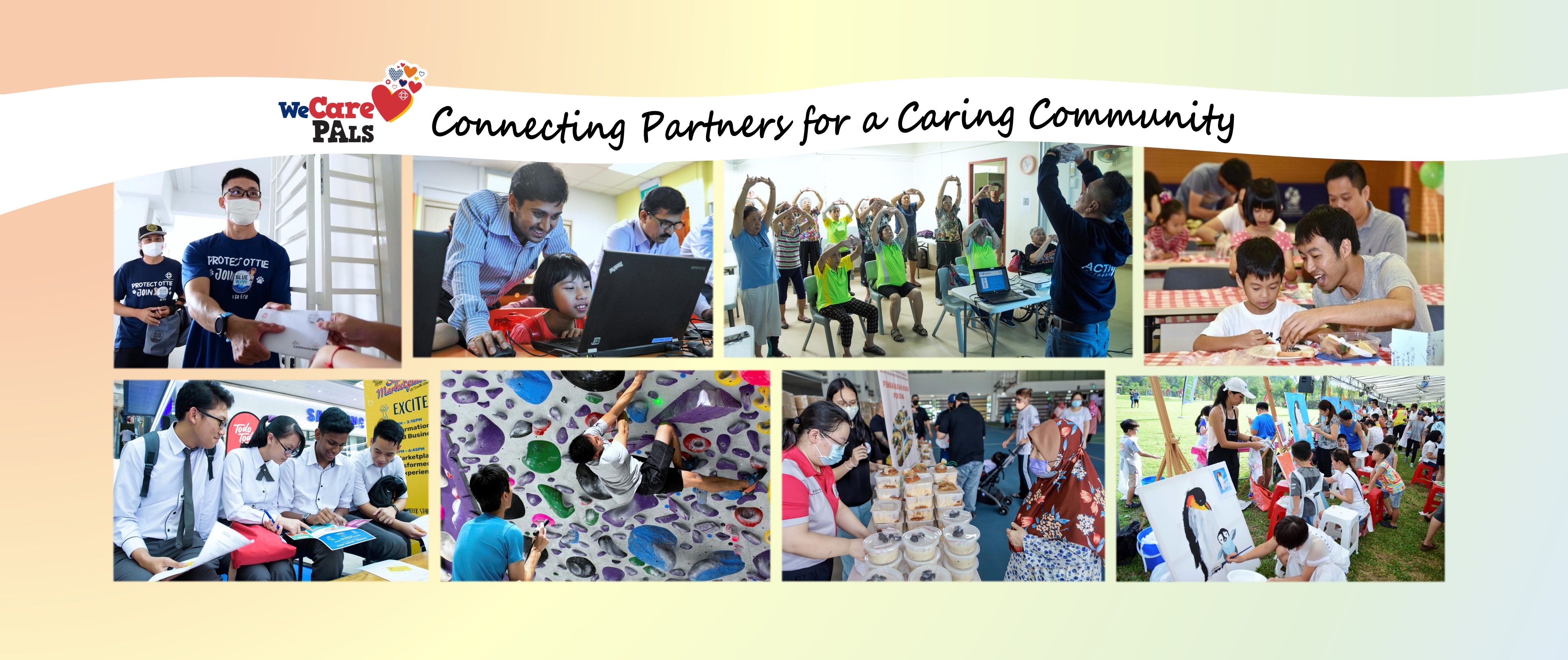 Collage of People's Association's Community Events and Partners